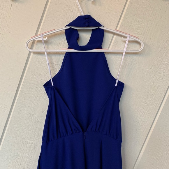 Lulu’s Royal Blue Halter Jumpsuit - Picture 5 of 7